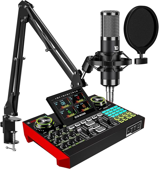 Podcast Equipment Bundle with 3.5mm Condenser Microphone by Unknown