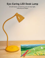 BOHON LED Desk Lamp with USB C+A Charging Ports Wireless Charger, 5 Colors - Image 5