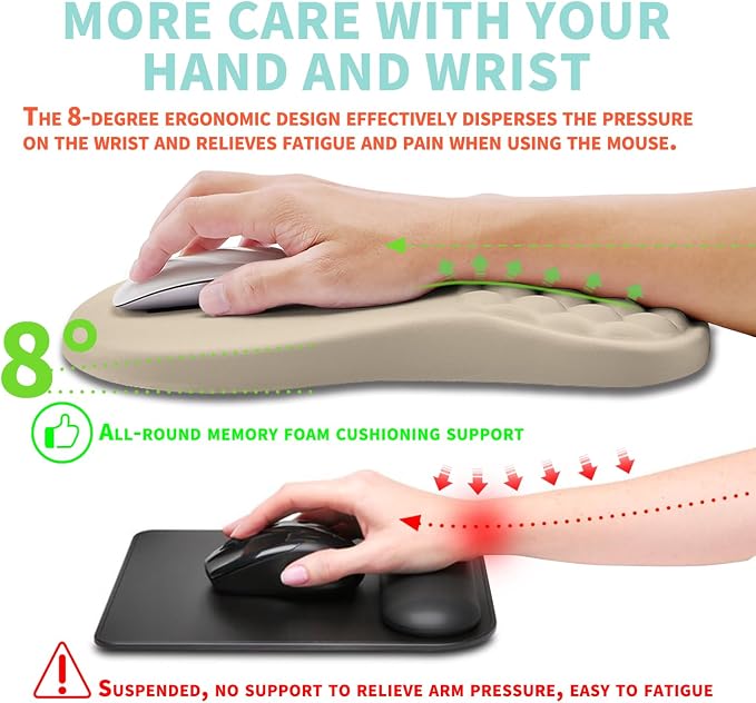 Ergonomic Mouse Pad Wrist Support - Image 4