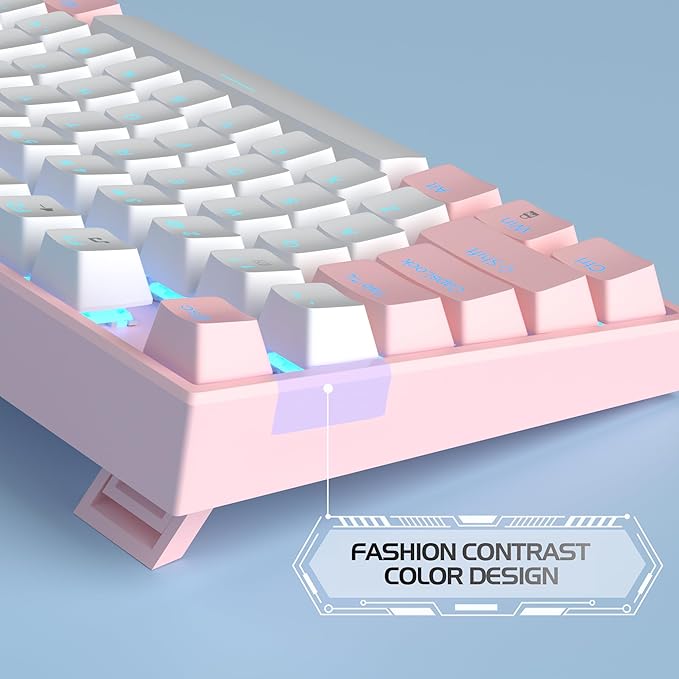 MageGee 75% Mechanical Gaming Keyboard, LED Blue Backlit, 87 Keys Compact TKL - Image 4