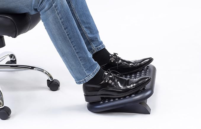 Mount-It! Ergonomic Foot Rest Under Desk | Adjustable Tilt Footrest - Image 2