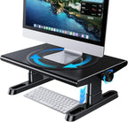Monitor Stand Riser for Desk, 360°Rotation Freely Height Adjustable by Knob by Unknown