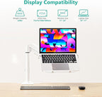 WALI Laptop Tray Desk Mount, Laptop Arm Mount Fits 10-15.6 Inch Notebook - Image 2