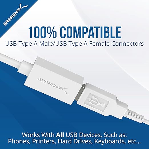 SABRENT 22AWG USB 3.0 Extension Cable A Male to A Female 3 Feet - Image 3