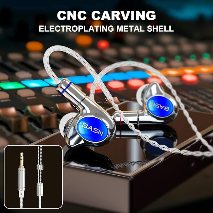 BASN Metalen PRO 4 Drivers in-Ear Monitors Headphones - Image 3