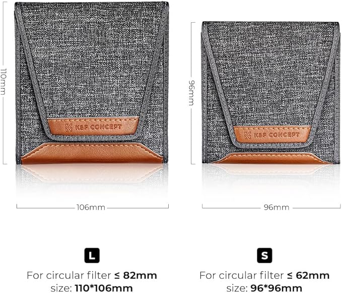 K&F Concept Optics Lens Filter Case, Holds 3 Filters Up to 62mm, Water & Dust - Image 4