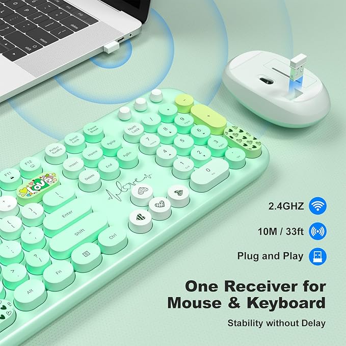 KNOWSQT Wireless Keyboard and Mouse Combo - Image 2