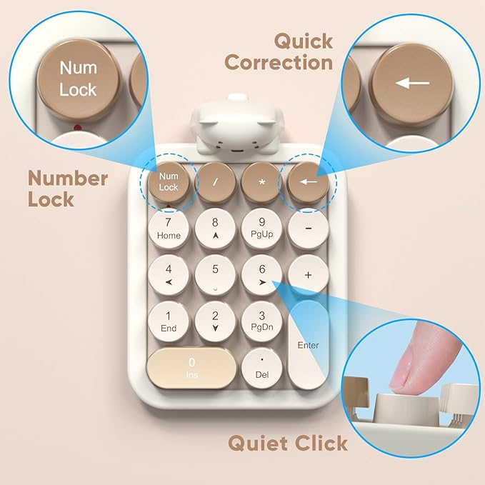 MOFII Wireless Number Pad with Bear - Image 6
