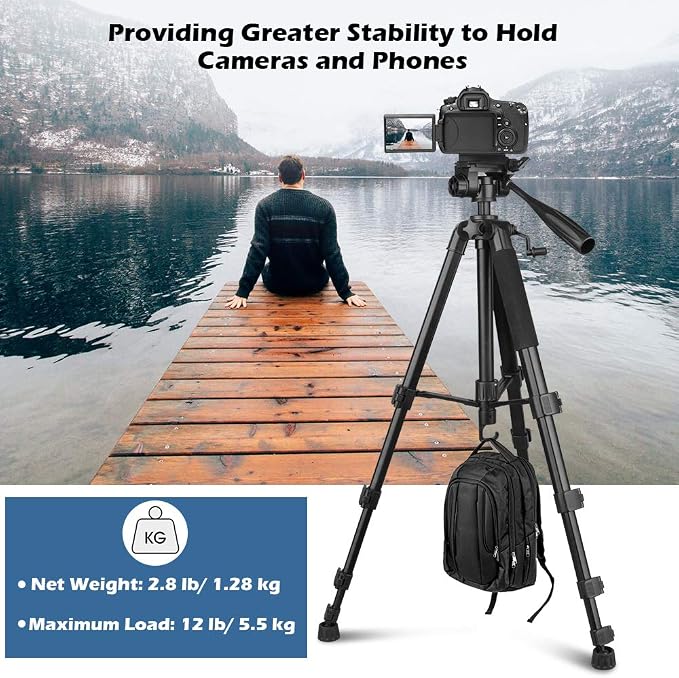 UBeesize 67” Camera Tripod - Image 4