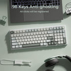 RK ROYAL KLUDGE R98 Pro Wired Mechanical Keyboard, RGB PC Gaming Keyboard - Image 9