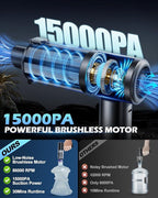 Handheld Car Vacuum Cleaner, 15000PA Car Vacuum Cleaner and Air Duster - Image 2