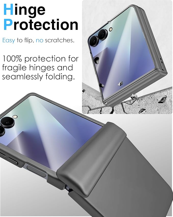 STORMTAL for Samsung Galaxy Z Flip 7 Case, Hinge Protection, Built-in Screen - Image 3