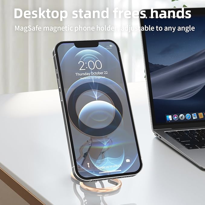 RESPECTED-BRO-Magnetic-Phone-Grip-Stand-with-Finger-Strap, 4-in-1 Magnetic Ring - Image 7