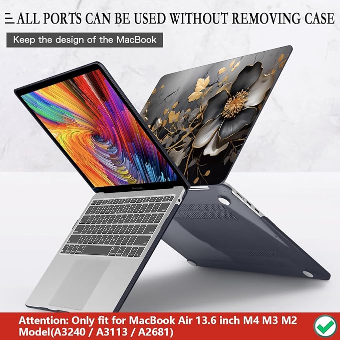 CISSOOK Compatible with MacBook Air 13.6 inch 2025 2024 2023 2022 Release M4 - Image 5