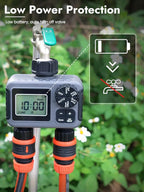 Insoma 2-Zone Sprinkler Timer, Programmable Garden Hose Timer - Image 7