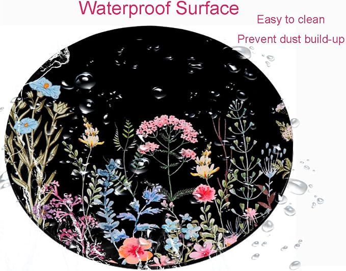 Floral Mouse Pad: Non-Slip Rubber Base & Comfortable Lycra Cloth - Image 4