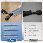 Floor Cord Cover for Wires on Floor Self Adhesive Cord Hider Floor Cable - Image 3