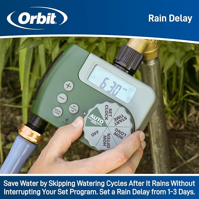 2-Pack Orbit 58910 Digital 2 Outlet Hose Faucet Timer - Image 6