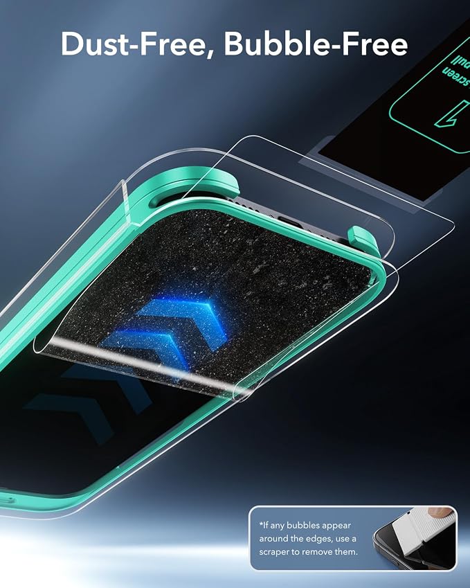 ESR 3 Pack 9H+ Glass for iPhone 16 Pro Max Screen Protector, Armorite - Image 4