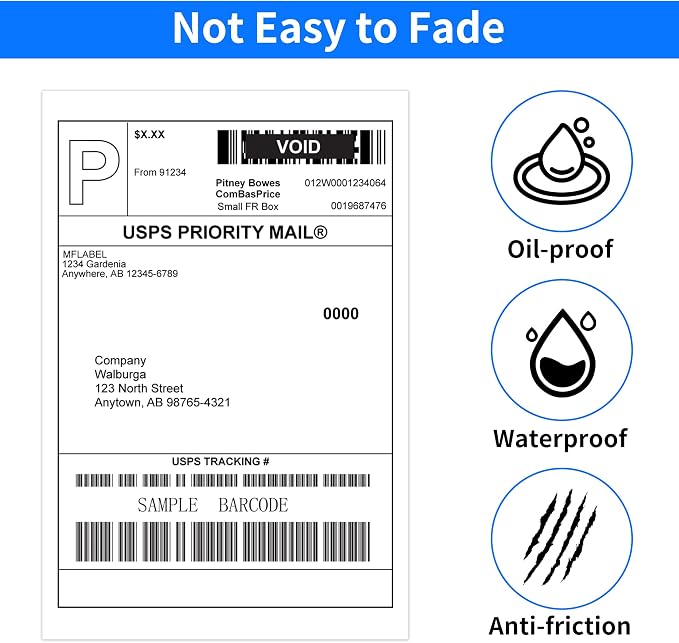 FungLam 4"x6" Direct Thermal Shipping Labels - Image 3