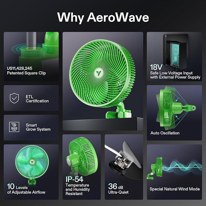 VIVOSUN AeroWave E9 Grow Tent Fan 9”, EC Motor, WiFi-Controllable, US Patented - Image 5
