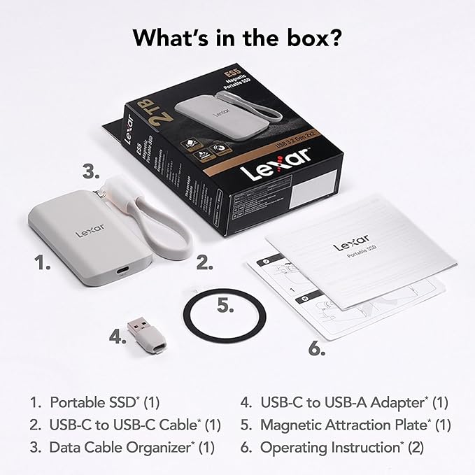 Lexar 2TB ES5 Magnetic External SSD, Compatible w/MagSafe, USB-C Smartphones - Image 8