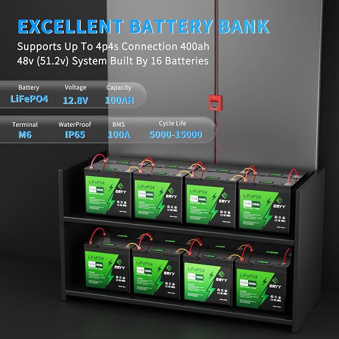 12V 100Ah LiFePO4 Battery, High Density 100Ah Lithium Battery 12v - Image 7