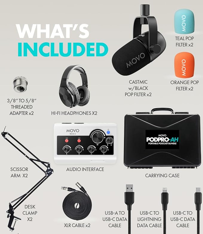 Movo Portable Podcast Equipment Bundle - Image 8