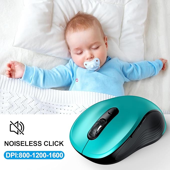WisFox 2.4G Wireless Mouse for Laptop, Ergonomic Computer Mouse - Image 3