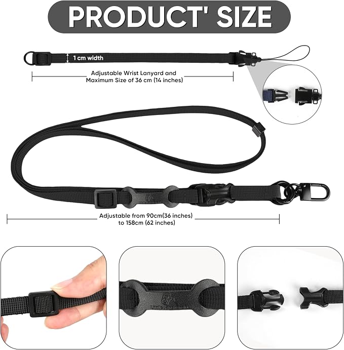 Cell Phone Strap Adjustable Wrist Strap Crossbody Cellphone Holder Extra Long - Image 2