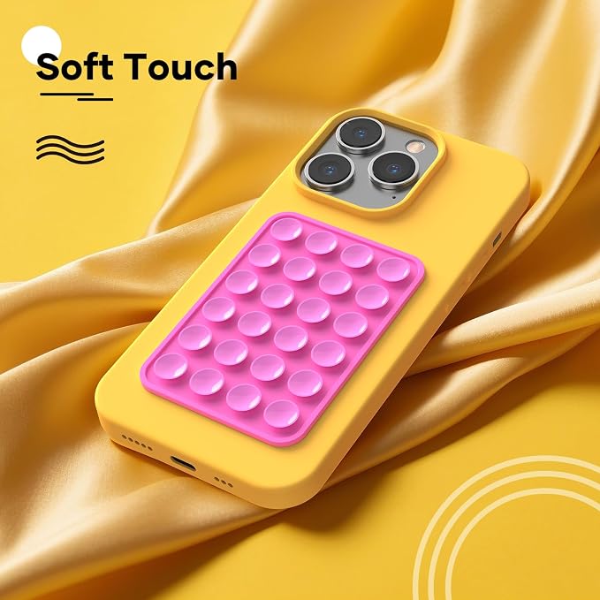 Silicone Phone Sticky Grip, Suction Phone Case Mount - Image 5