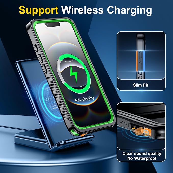 SPIDERCASE for iPhone 16e Case Waterproof, Built-in Screen & Camera Lens - Image 5