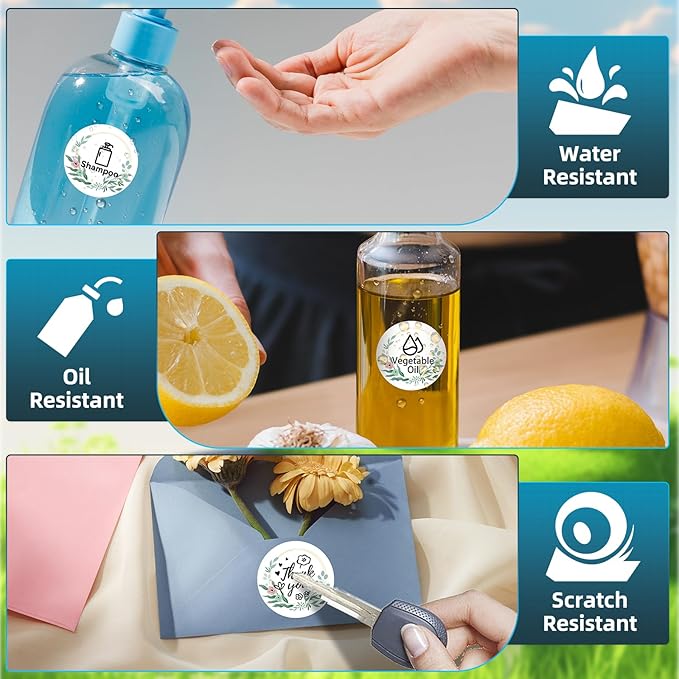 2'' Round Thermal Labels, Name/Price Tag, QR Code, 750 Labels/Roll - Image 4
