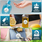 2'' Round Thermal Labels, Name/Price Tag, QR Code, 750 Labels/Roll - Image 4