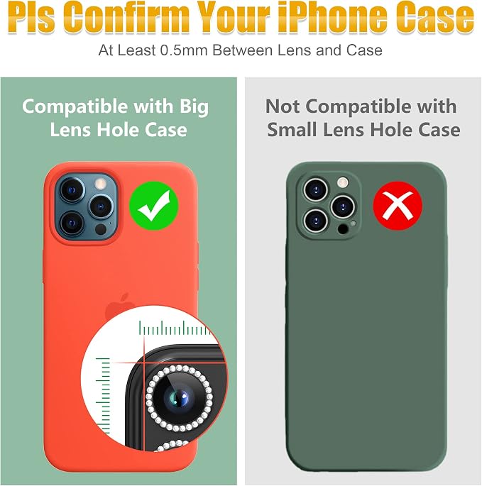 AGVEE 3+3 6 Pack for iPhone 14 Pro 6.1" / 14 Pro Max 6.7" Camera Lens Protector - Image 3