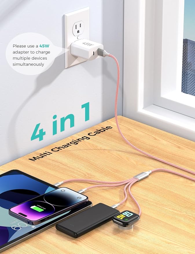 2Pack Travel Essentials Multi Charging Cable - Image 2