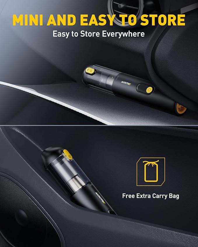 AUXITO Car Vacuum Portable Cordless 14000Pa Suction, Handheld Vacuum Blow & - Image 5