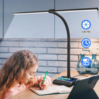 ShineTech LED Desk Lamp for Home Office, 24W Double Head Desk Light - Image 8