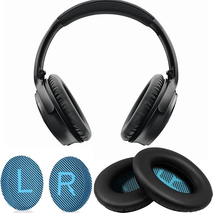 Ear Pads for Bose Quiet Comfort 35 Soft Protein Leather Replacement Earpads Ear - Image 5