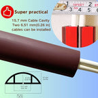 10ft Floor Cord Cover Self Adhesive Cord Hider Floor, Heavy Duty Cable Protector - Image 2