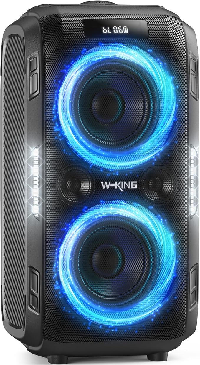 W-KING 270W PEAK Party Large Bluetooth Speaker Loudest Boom Box/12 Custom by W-KING
