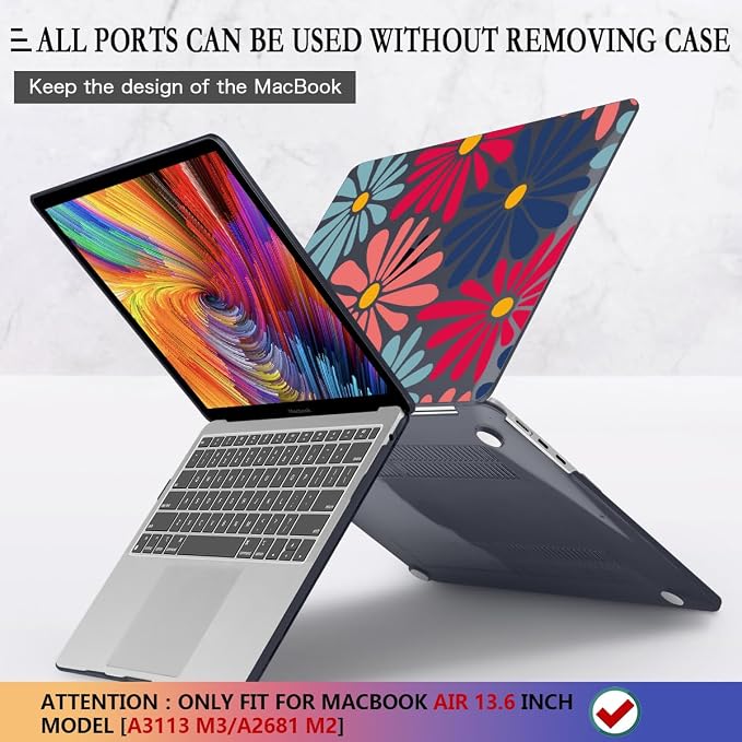 CISSOOK Compatible with MacBook Air 13 inch Case 2025 2024 2023 2022 Release M4 - Image 4