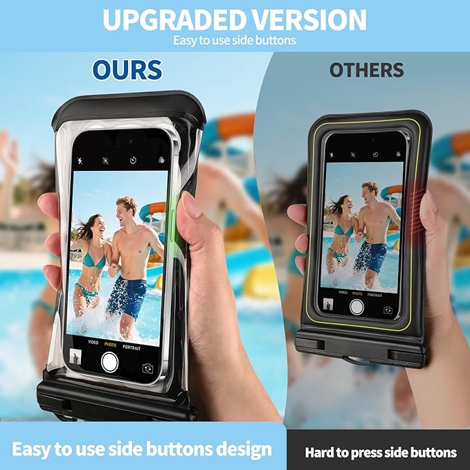 2 Pack Waterproof Phone Pouch, IP68 Waterproof Phone Cases Floating Up to 8.5" - Image 3