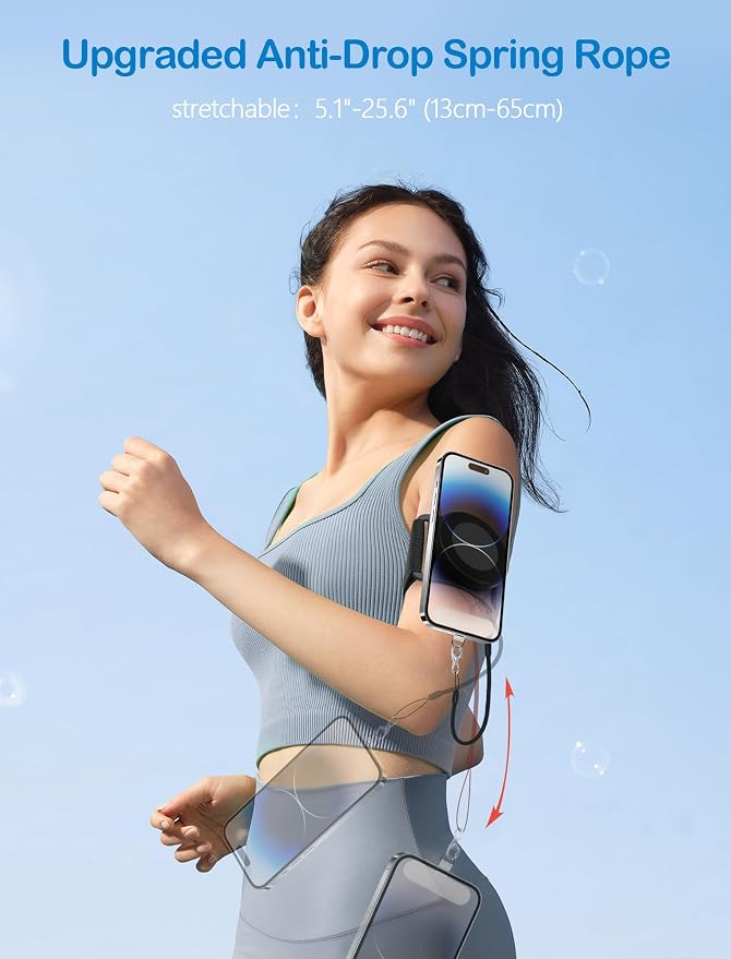 TOPGO Running Phone Holder for iPhone Magnetic Wrist Phone Holder, Magsafe - Image 7