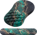 Mouse Pad Wrist Support, Laokiiy 2 in1 Keyboard Wrist Rest+ Ergonomic Mouse Pad by Laokiiy