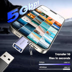 MOSWAG 2 Pack USB C to USB Female Adapter, USB 3.0 to Thunderbolt 3 OTG Adapter - Image 3