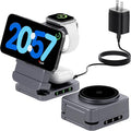 【2025 Upgraded】 Wireless Charger 3 in 1, Foldable Wireless Charging Station by AchievingARefinedLife