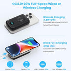 Magnetic Portable Charger 10800mAh, 4-in-1 Wireless Power Bank - Image 4
