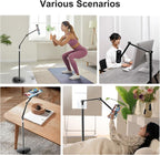OATSBASF Tablet Floor Stand, Overhead Bed Phone Mount, Height & 360 Degree - Image 8