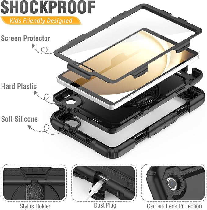 HXCASEAC Case for Samsung Galaxy Tab A9 8.7 Inch, Protective - Image 7